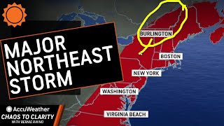 Noreaster Impacts East Coast Next Week  AccuWeather [upl. by Idissak323]