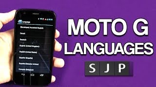 Motorola Moto G Languages [upl. by Micheil303]