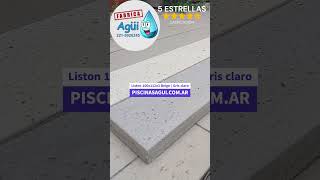 LISTONES ATERMICOS ANTI DESLIZANTES 100X12X3 GRIS CLARO  BEIGE PISCINASAGUICOMAR [upl. by Akinirt]