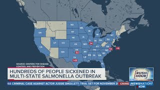 Salmonella outbreak from unknown food source sickens people in 36 states as cases climb [upl. by Elletnuahc]