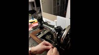 sewing machine Gritzner how to thread the bobbin [upl. by Nai]