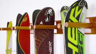 Timber Ski Wall Rack  StoreYourBoard [upl. by Dreddy]