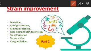 Strain improvement  Mutation  Protoplast fusion  RDT  genetic cloning  Transformation  Hindi [upl. by Rebm]