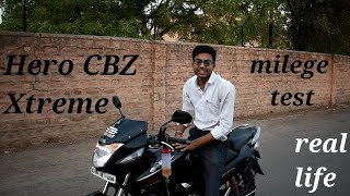 Hero CBZ Xtreme mileage test [upl. by Adekahs413]