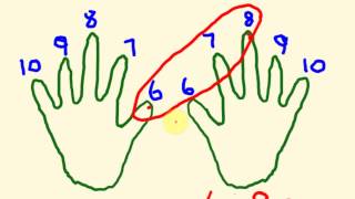 Times table trick using your hands [upl. by Nyladnek]