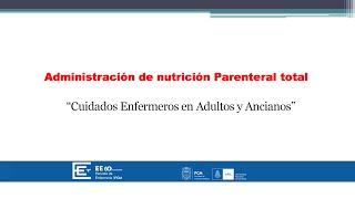 Nutrición Parenteral total [upl. by Bust17]