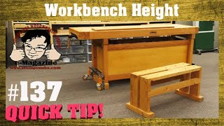 How to calculate the perfect workbench height [upl. by Selij]