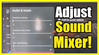 How to Adjust the Chat amp Sound Mixer on Xbox Series X Settings Tutorial [upl. by Tini]