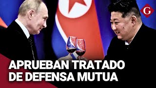 PARLAMENTO de RUSIA ratifica quotTRATADO de DEFENSA MUTUAquot con COREA DEL NORTE  Gestión [upl. by Juline]