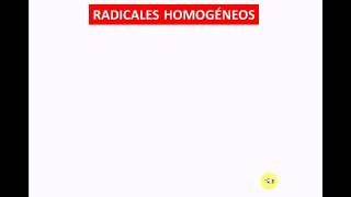 RADICALES CONCEPTOS [upl. by Read]