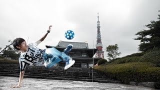 Kotaro Tokuda juggles The Red Bull Street Style 2013 World Finals [upl. by Annairoc]