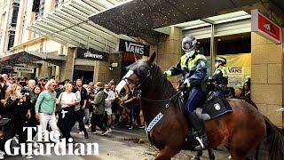 Thousands gather across Australia in Covid antilockdown march and protests [upl. by Akiv10]