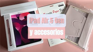 Unboxing iPad Air 5 Gen M1  Rosa  64GB Wifi  Accesorios  Setup [upl. by Annaik]