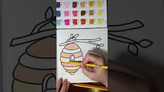 Coloring Video  Yummy Honey coloringbookforadults coloringbookaddict colorwithme [upl. by Therine445]