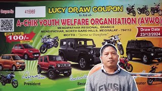 Lucky Draw Achik Youth Welfare Organisation Online Brena Mangen Uiatani [upl. by Annecorinne]