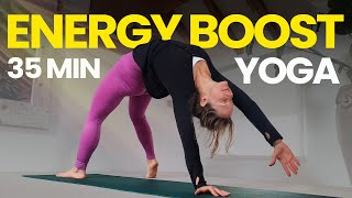 35 min Power Yoga Flow to Boost Mood and Energy  Intermediate Level [upl. by Innob]