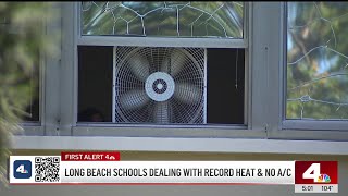 Long Beach schools dealing with record heat without air conditioning [upl. by Carlynn]