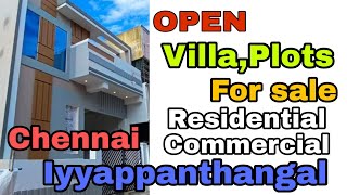 🏡Porur Iyyappanthangal Chennai Villa Plots for sale 🤩Residential and Commercial plot for sale CMDA [upl. by Sitrik]