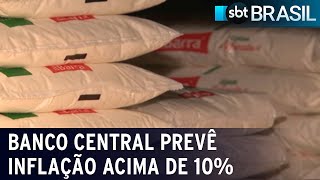 Banco Central sobe estimativa da inflação de 2021 para 102  SBT Brasil 161221 [upl. by Esojnauj]