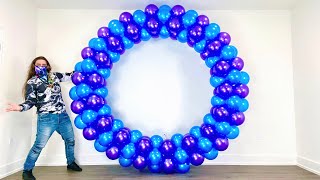 Round Balloon Arch Tutorial  Decoration Idea [upl. by Egroeg]