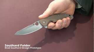 Spyderco 2012 Prototype  Brad Southard Folder [upl. by Rehpoitsirhc]