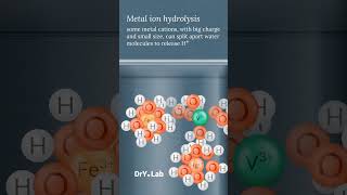 Metal ions with large positive charge and small size may acidify solution via hydrolysis [upl. by Lifton]