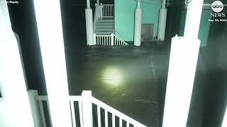 Houses float away in Hurricane Helene floodwaters [upl. by Iclehc]