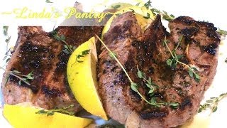 Lemon Thyme Lambs Steaks With Lindas Pantry [upl. by Yebba]