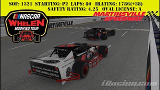 iRacing  Martinsville Speedway  NASCAR Tour Modified Series OPEN [upl. by Guntar]