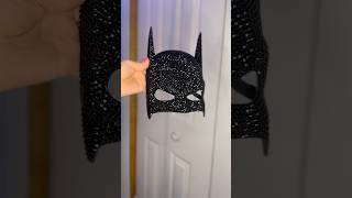 Bedazzling The Batman Mask halloween diy [upl. by Htiduj]