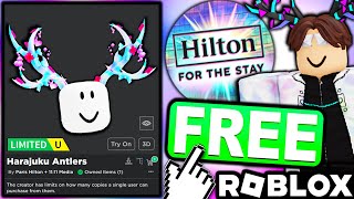 FREE UGC LIMITED HOW TO GET Hilton Honors Harajuku Antlers ROBLOX Slivingland EVENT [upl. by Hancock]