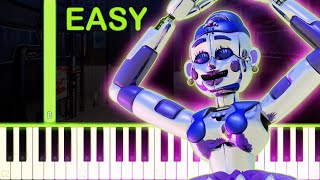 Balloras Music Box  FNAF Sister Location  EASY Piano Tutorial [upl. by Adikam]