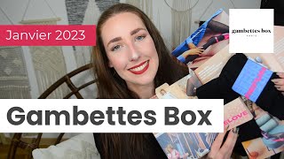 Gambettes Box de Janvier 2023 [upl. by Nauqal563]