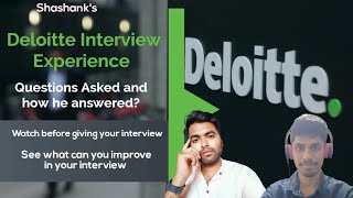 My Deloitte Job Interview Experience for US Tax ConsultantI interviewexperience ustax deloitte [upl. by Dorothi]