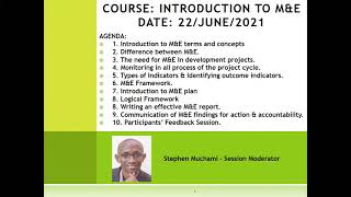 Monitoring and Evaluation Course [upl. by Jarid443]