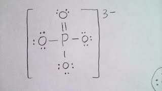 Phosphate Ion Lewis Structure  Why the double bond [upl. by Sussna]