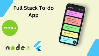 Todo APIs CRUD  Part  3  Node JS  MongoDB  Flutter FullStack Todo 2024 [upl. by Anuayek96]