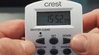 Crest Digital Timer Setup  Part 1 [upl. by Thanos]