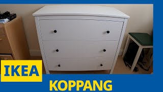 Ikea KOPPANG Chest of 3 drawers Assembly and Unboxing Step by Step ikea howtomake unboxing [upl. by Ransom]