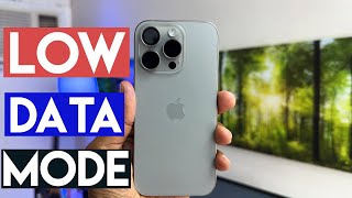 How To Turn On Low Data Mode On iPhone 16 [upl. by Quartet102]