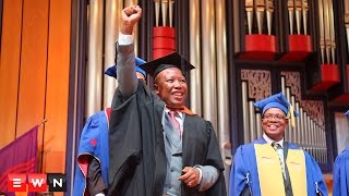 Julius Malema graduates from Unisa [upl. by Akirdna]