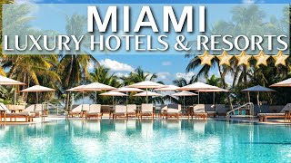 TOP 10 Best Luxury Beachfront Hotels amp Resorts In MIAMI Part 2 [upl. by Yroger]