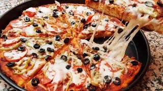 Recette Facile de Pizza Maison SEMOULE Cuisine Marocaine 200 [upl. by O'Neill495]