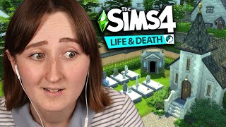 i built a CEMETERY with The Sims 4 Life amp Death [upl. by Ashlen415]