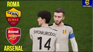 With the help of Shomurodov they knocked out the Arsenal eFootball 2025 Ultra Realistic Graphics [upl. by Bella]