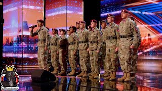 82nd Airborne Chorus Full Performance  Americas Got Talent 2023 Auditions Week 6 [upl. by Ayekim4]