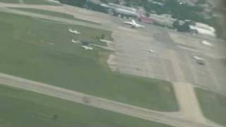 Bioing 737500 TakeOff And Flying Over Simferopols Airport Field [upl. by Oiratnom]