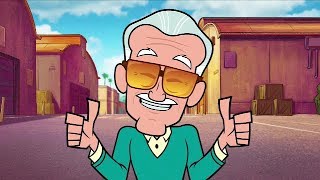 Cameo de Stan Lee en Los Jovenes Titanes En Acción 2018 [upl. by Dekeles492]