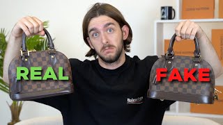 HOW TO spot a fake Louis Vuitton Alma BB  Real vs Fake [upl. by Pass]