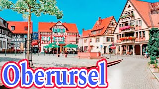 Oberursel City Germany 🇩🇪 Walking tour 4k video [upl. by Nauwaj50]